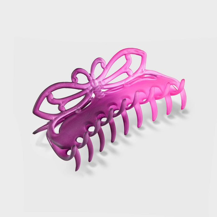 Jumbo Ombre Butterfly Claw Hair Clip - Wild Fable Purple/Pink