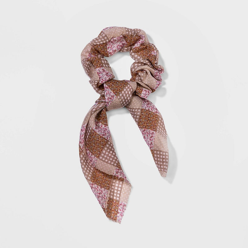 Floral Print Scarf Hair Twister - Wild Fable