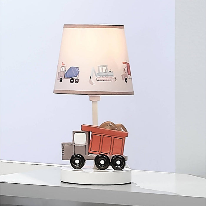 Bedtime Originals by Lambs & Ivy Construction Zone Lamp with Shade (Includes CFL Light Bulb)
