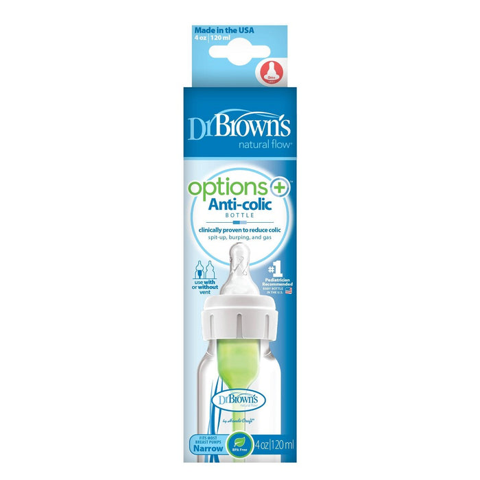LOT OF 2 Dr. Brown's Options+ Anti-Colic Baby Bottle - 4oz LOT OF 2