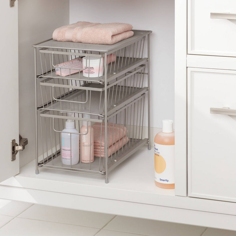 3 Tier Drawer Organizer Brushed Nickel - Brightroom (LOCAL PICKUP ONLY)