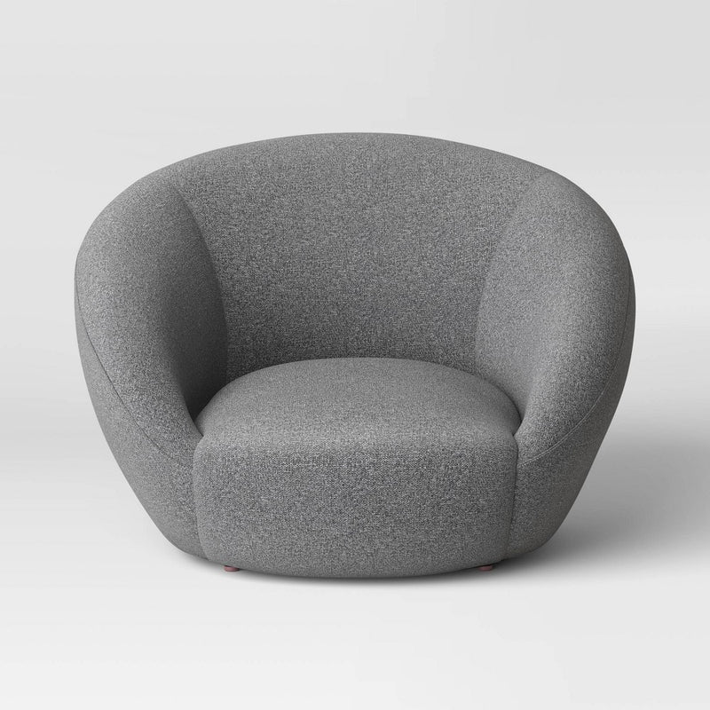 Round Swivel Chair Gray - Room Essentials (LOCAL PICKUP ONLY)