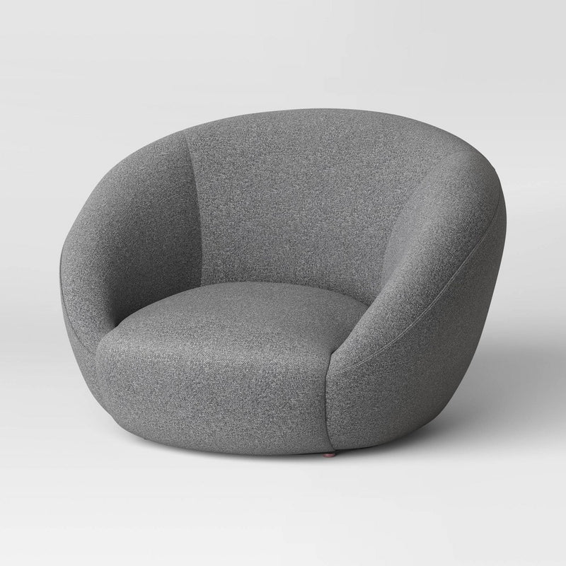 Round Swivel Chair Gray - Room Essentials (LOCAL PICKUP ONLY)