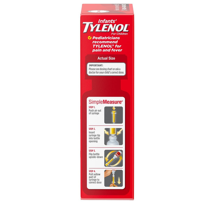 Tylenol Infant Dye-Free General Pain Reliever - Cherry - 1 fl oz
