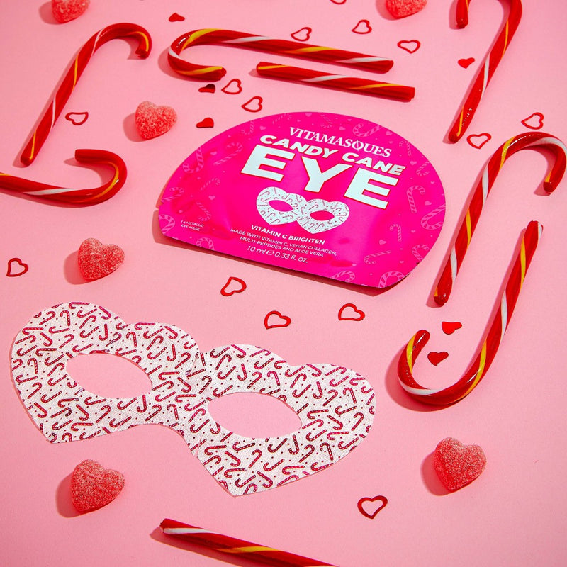 Vitamasques Candy Cane Goggle Eye Mask - 0.34 fl oz
