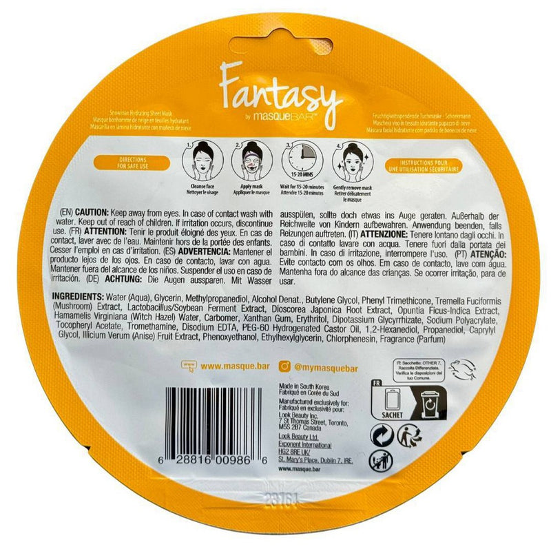 Fantasy by Masque Bar Snowman Hydrating Sheet Mask - 0.71 fl oz