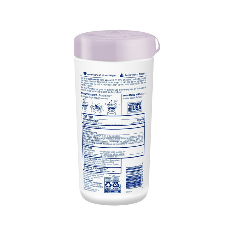 Wet Ones Lavender Antibacterial Hand Wipes - 40ct