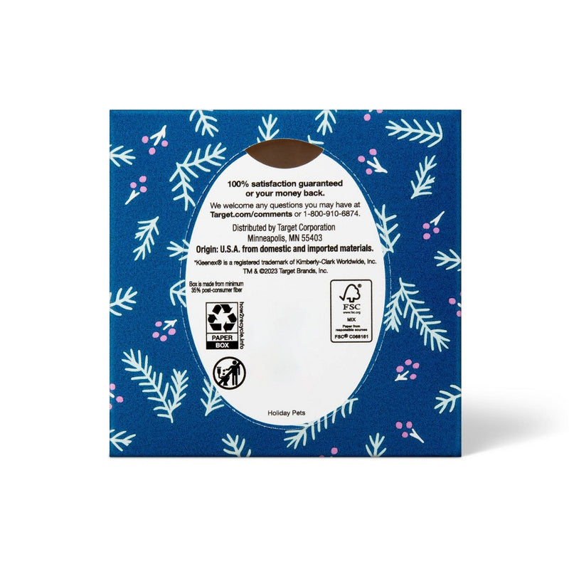 Holiday Ultra Soft Facial Tissue - Dog/Cat - 65ct - up & up