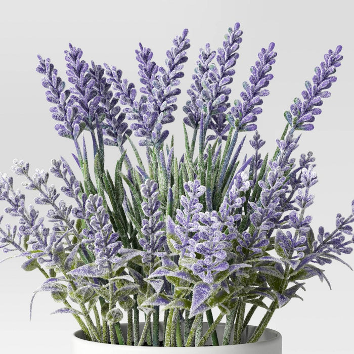Artificial Mini Arrangement Potted Plant Lavender - Threshold