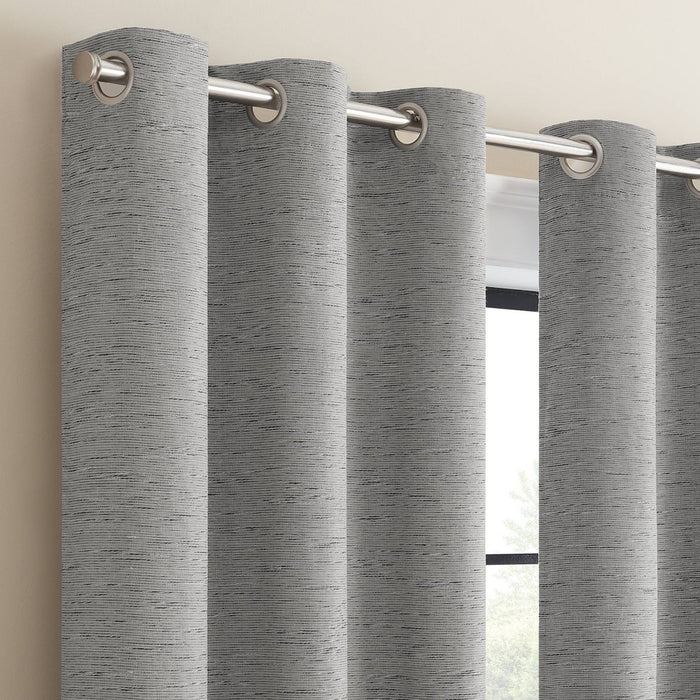 2pk 37"x84" Eclipse Blackout Adagio Curtain Panels Gray