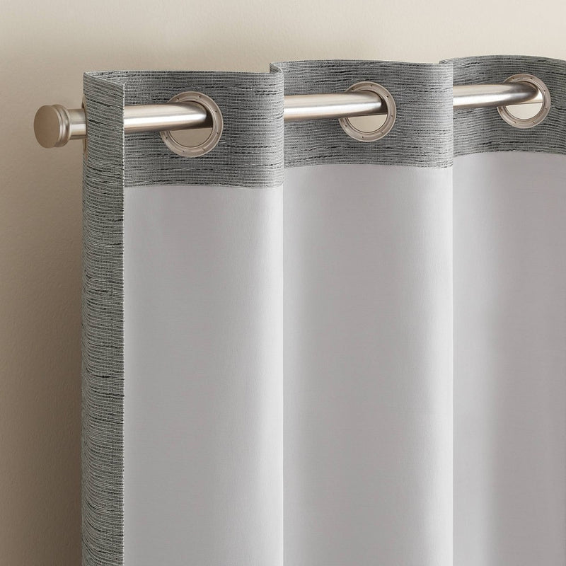 2pk 37"x84" Eclipse Blackout Adagio Curtain Panels Gray