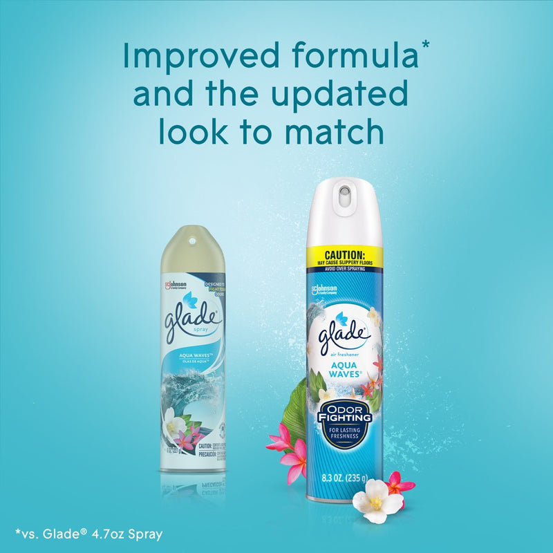 Glade Aerosol Room Spray Air Freshener - Aqua Waves - 8.3oz