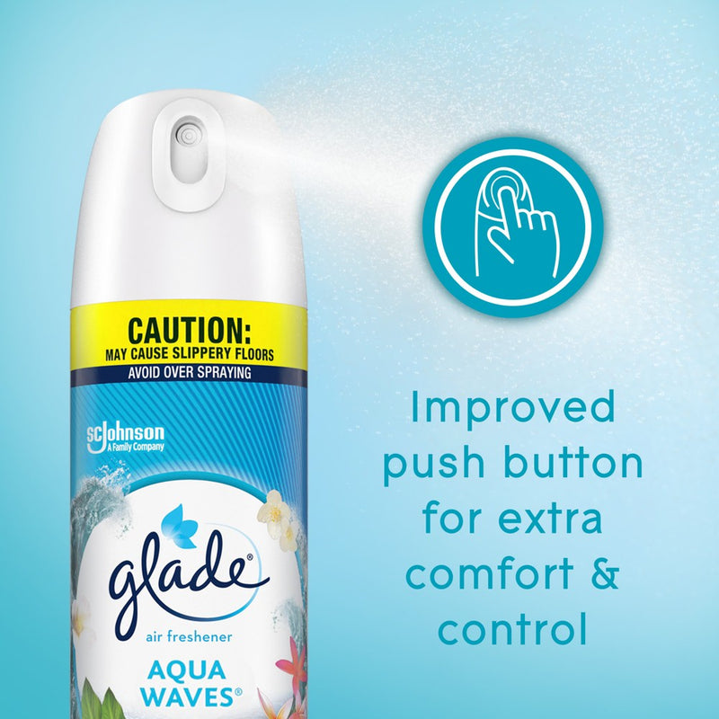 Glade Aerosol Room Spray Air Freshener - Aqua Waves - 8.3oz