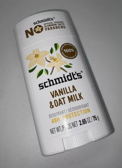 Schmidt's Vanilla + Oat Aluminum-Free Natural Sensitive Skin Deodorant Stick - 2.65oz
