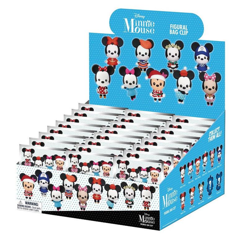 Disney 3D Minnie Figural Bag Clip Keychain - Single Blind Bag