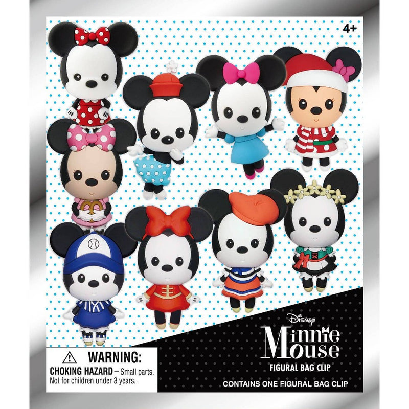Disney 3D Minnie Figural Bag Clip Keychain - Single Blind Bag