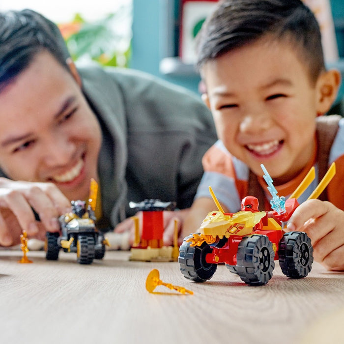 LEGO NINJAGO Kai and Ras's Car and Bike Battle Toddler Building Toy 71789