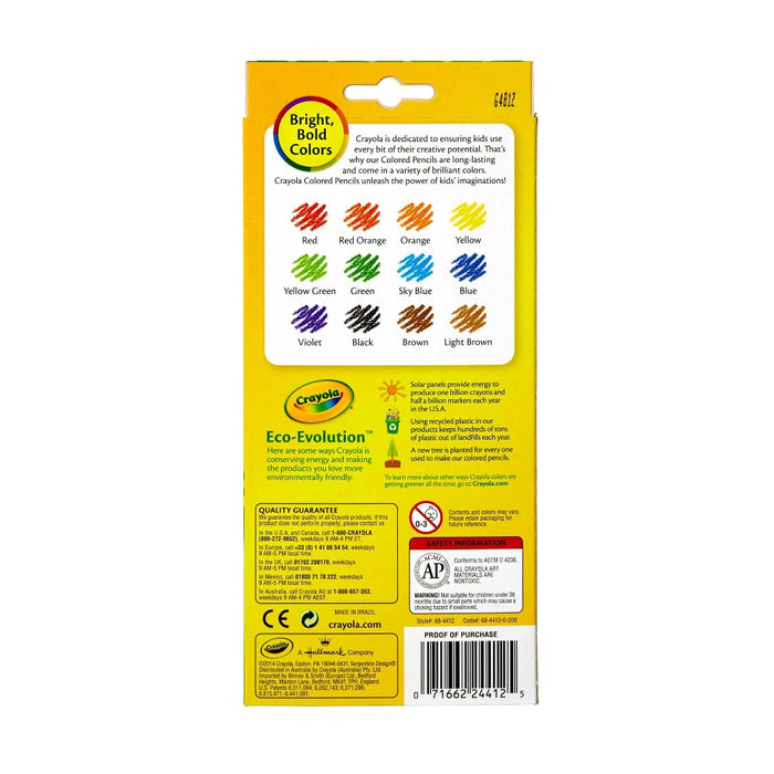 Crayola Erasable Colored Pencils 12ct