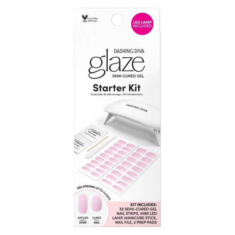 Dashing Diva Glaze Starter Nail Art Kit - Lovely Pink - 32pc