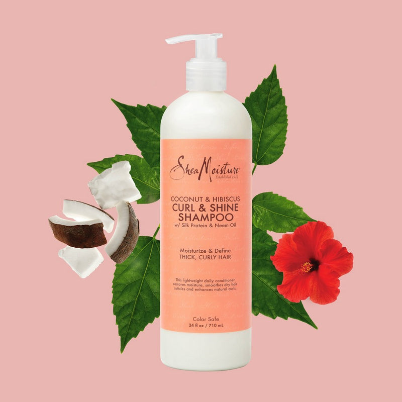 SheaMoisture Coconut & Hibiscus Curl & Shine Shampoo - 24 fl oz
