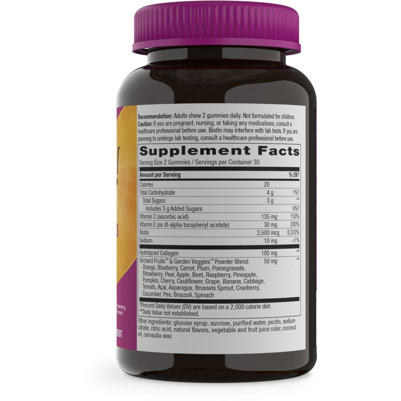 Nature's Way Alive! Hair Skin Nails Gummies - Strawberry Flavored - 60ct