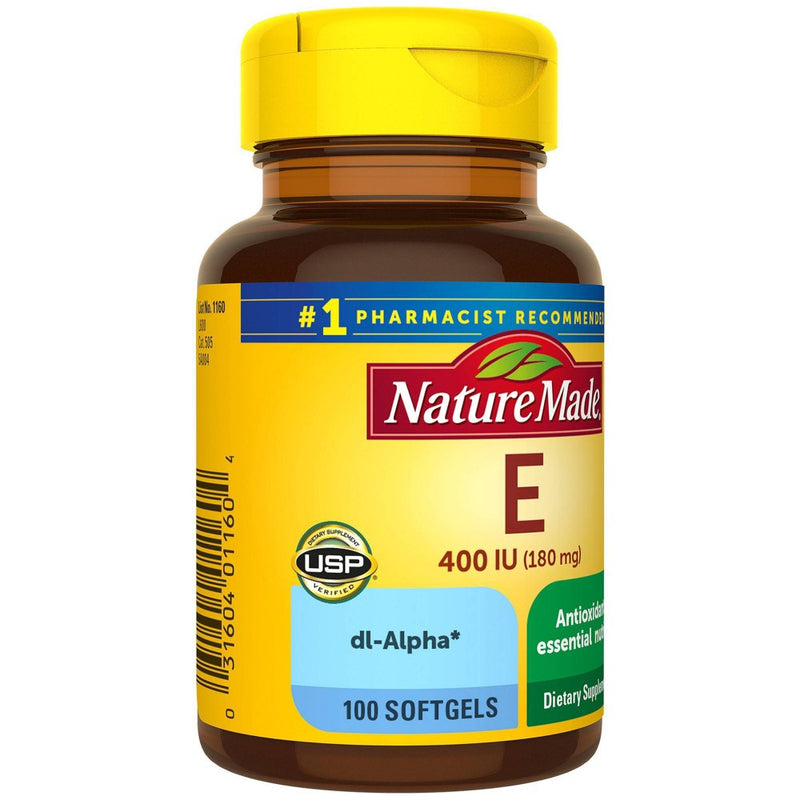 Nature Made Vitamin E 180mg (400 IU) dl-Alpha for Antioxidant Support Softgels - 100ct