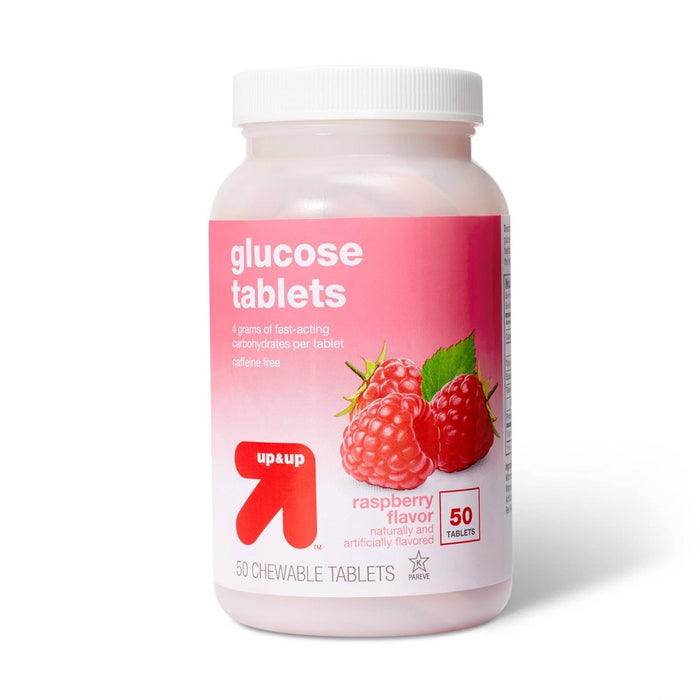 Glucose Tablets - Raspberry Flavor - 50ct - up & up