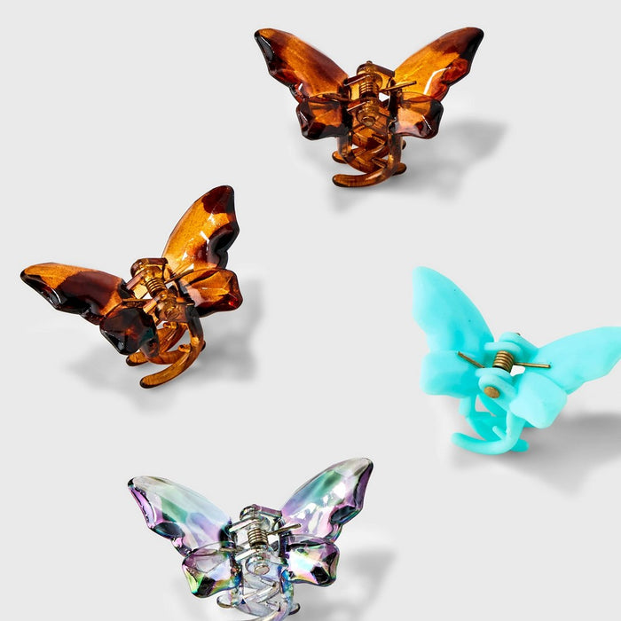 Girls' 8pk Matte Butterfly Claw Clips - art class