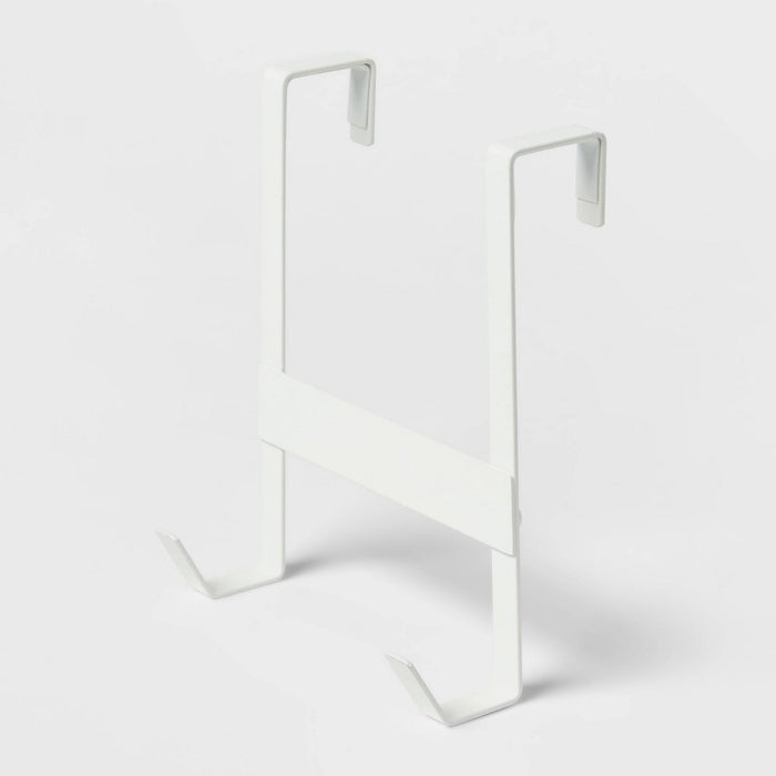 Small over the Door Hook 2 Hooks Matte White - Brightroom