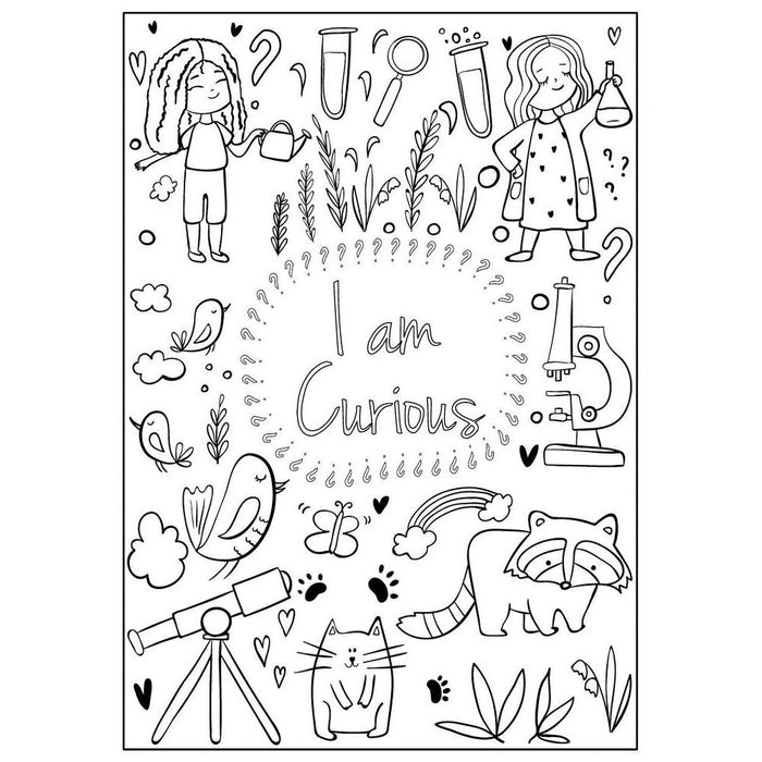 I Am Confident, Brave & Beautiful Coloring Book - Hopscotch Girls