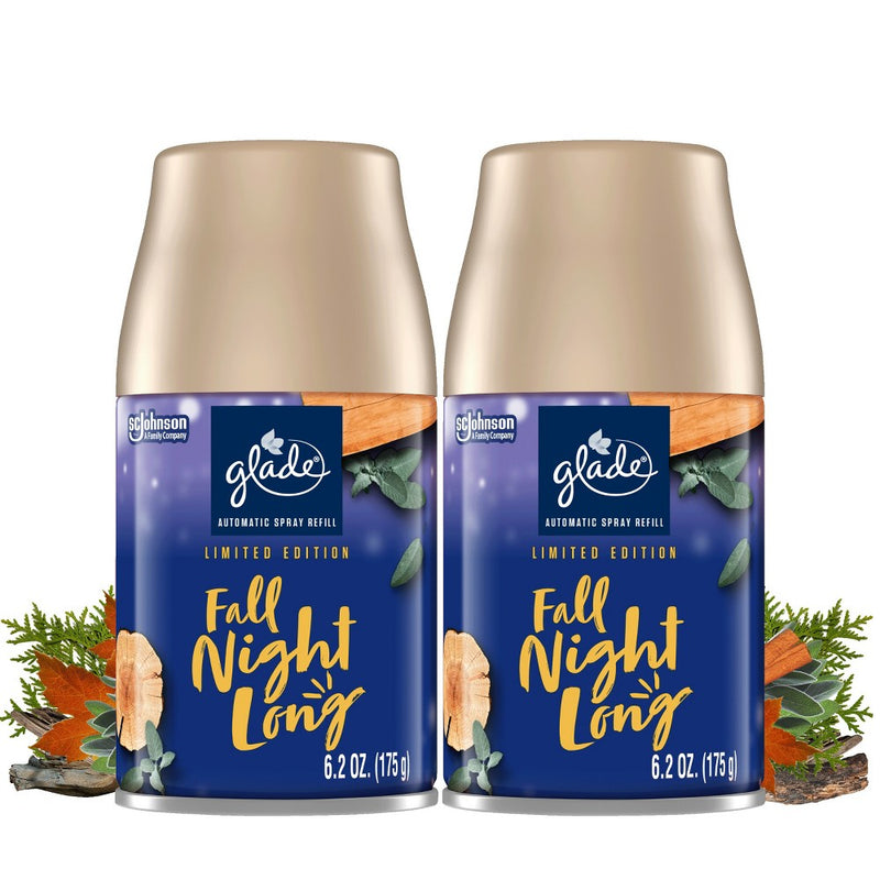 Glade Automatic Spray Air Freshener - Fall Night Long Refill - 12.4oz/2pk