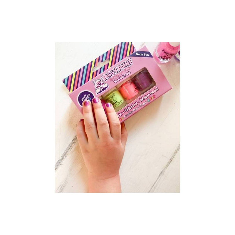 Piggy Paint Nail Polish Set - Neon - 4pk/0.48 fl oz