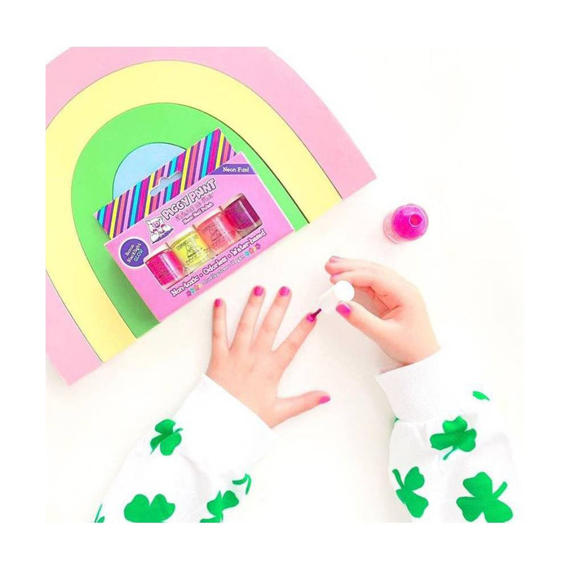 Piggy Paint Nail Polish Set - Neon - 4pk/0.48 fl oz