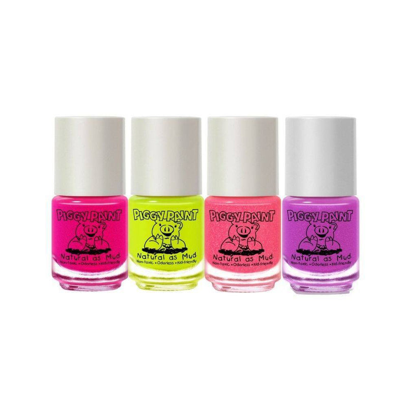 Piggy Paint Nail Polish Set - Neon - 4pk/0.48 fl oz