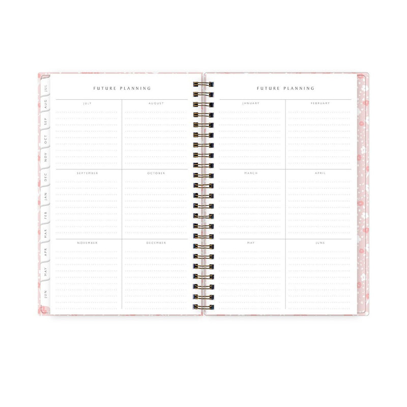 Blue Sky x One Tree Planted 2023-24 Academic Planner Clear Cover 5"x8" Weekly/Monthly Wirebound Maeve Pink