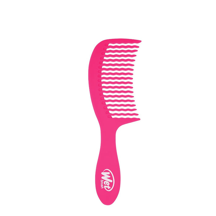 Wet Brush Detangling Comb for Evenly Distribute Hair - Solid Pink
