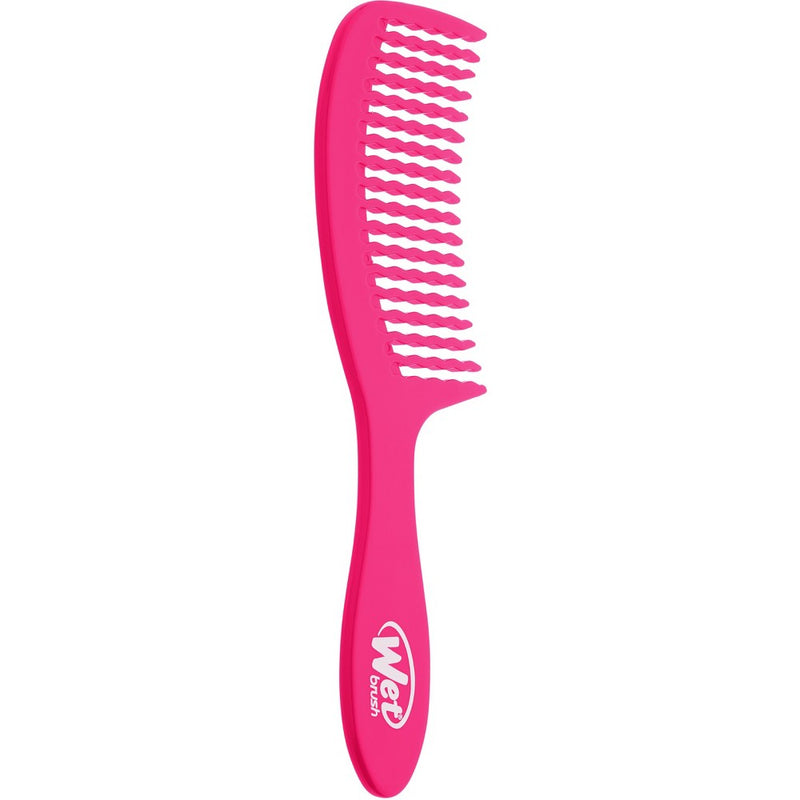Wet Brush Detangling Comb for Evenly Distribute Hair - Solid Pink