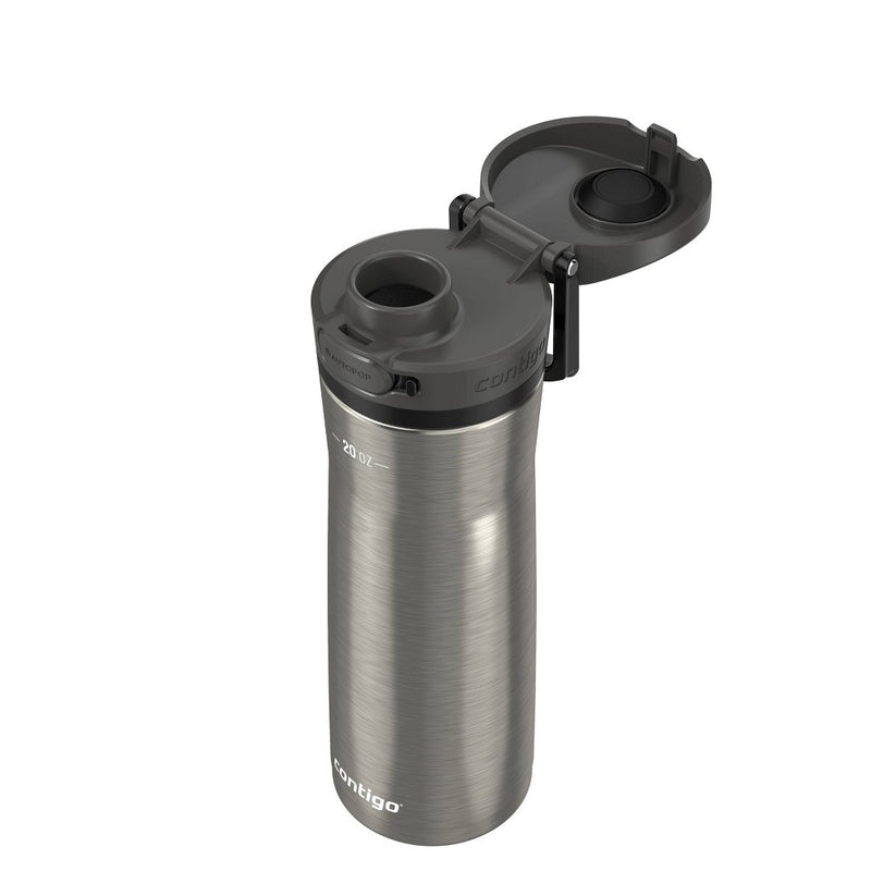 Contigo Jackson Chill 2.0 20oz AutoPop Stainless Steel Water Bottle Silver