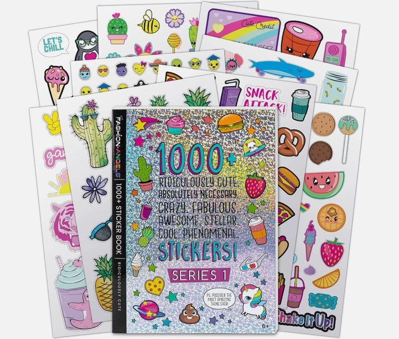 FASHION ANGELS 1000 CT RIDICULOUSLY CUTE-STICKER BOOK-SERIES 1