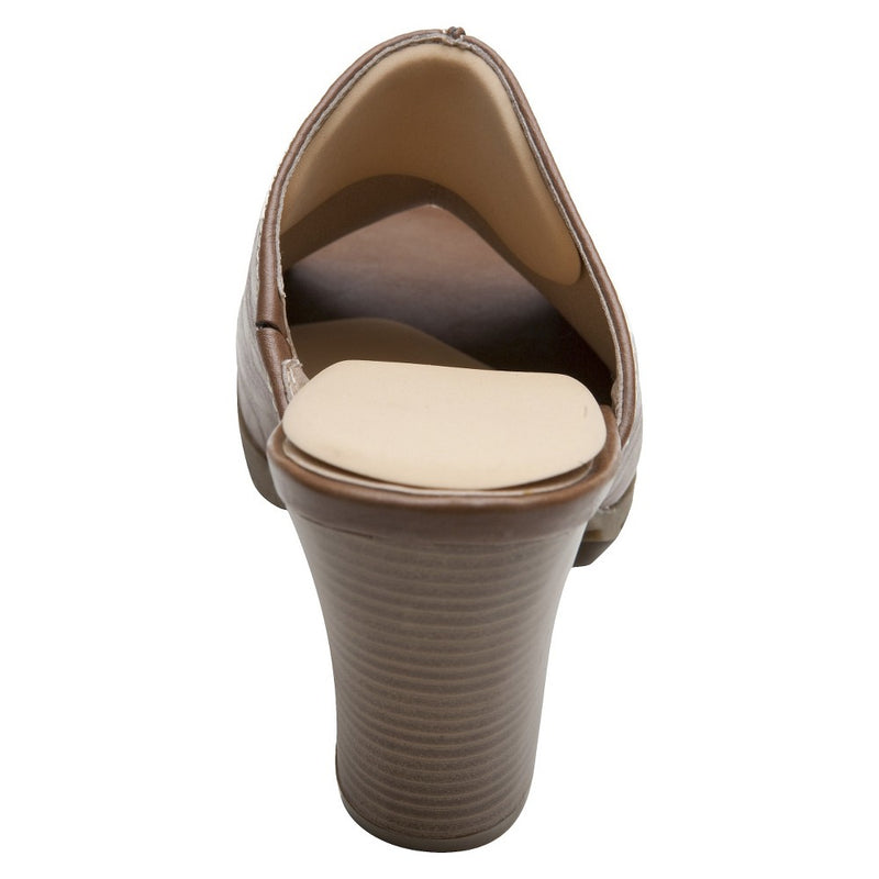 Women's Fab Feet by Foot Petals Back of Heel Insoles Shoe Cushion Khaki - 1 pair