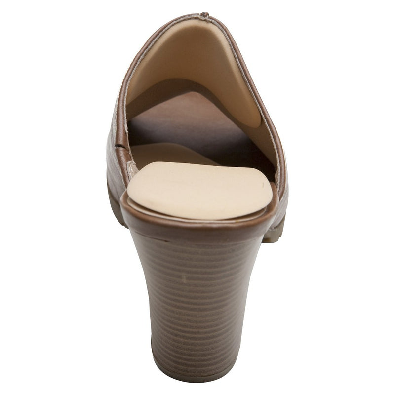 Women's Fab Feet by Foot Petals Back of Heel Insoles Shoe Cushion Khaki - 1 pair