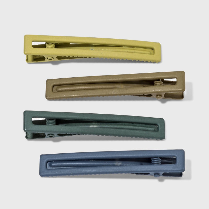 Salon Hair Clip Set 4pc - Universal Thread Multicolor Earth Tones