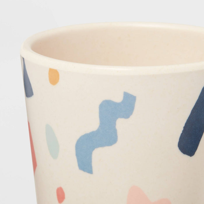 Kids' Shapes Bamboo Melamine 7.74oz Tumbler - Pillowfort