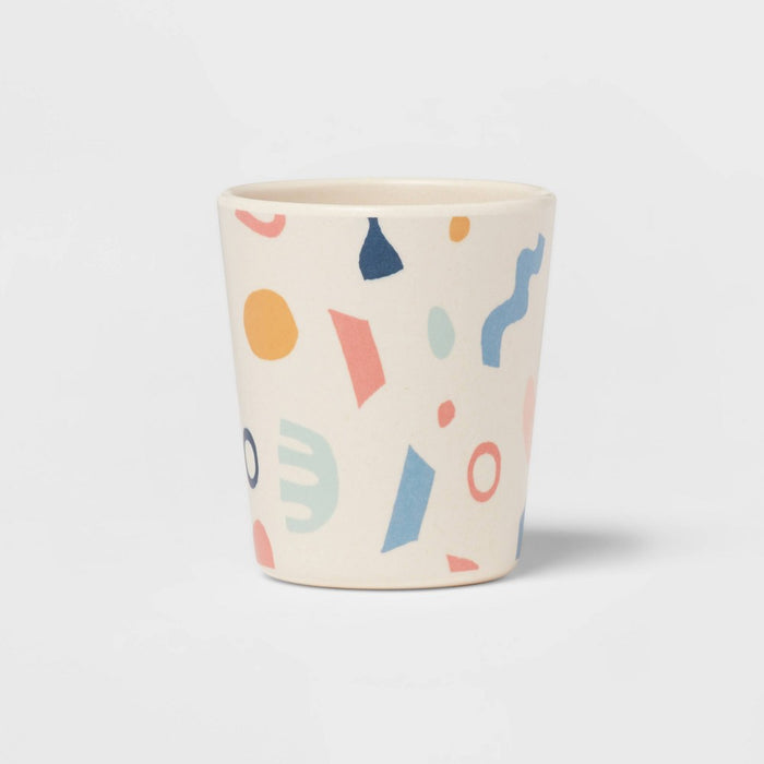 Kids' Shapes Bamboo Melamine 7.74oz Tumbler - Pillowfort