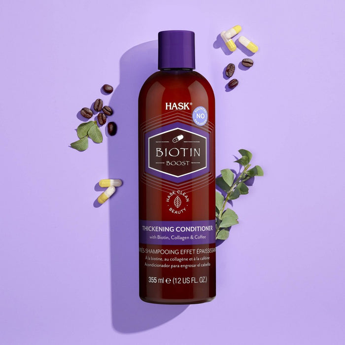 Hask Biotin Boost Thickening Conditioner with Biotin, Collagen and Coffee - 12 fl oz