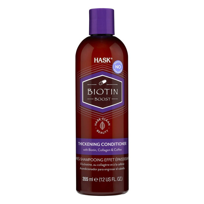 Hask Biotin Boost Thickening Conditioner with Biotin, Collagen and Coffee - 12 fl oz