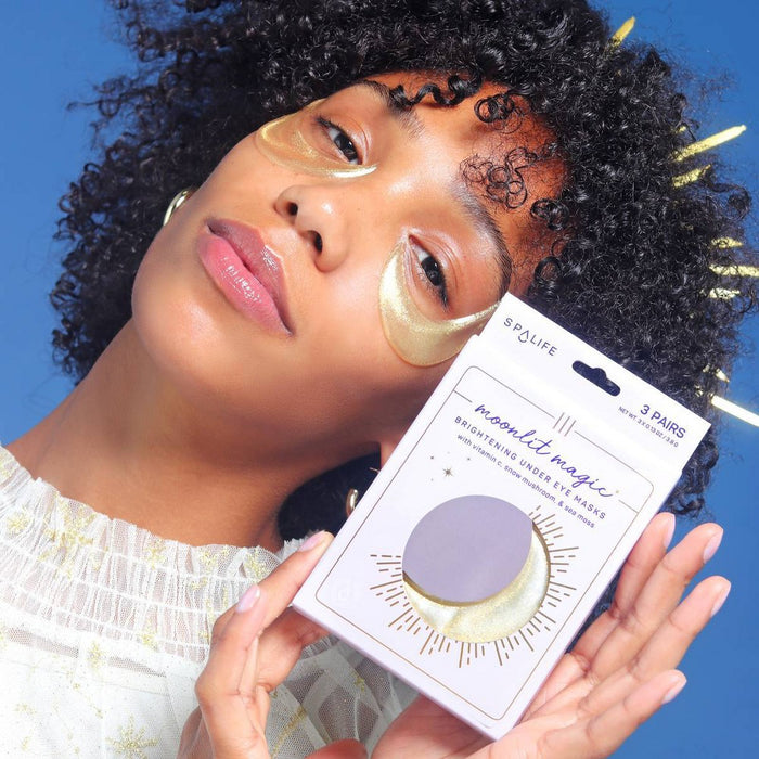SpaLife Moonlit Magic Brightening Under Eye Masks - 0.39oz/6pc