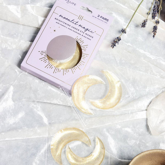 SpaLife Moonlit Magic Brightening Under Eye Masks - 0.39oz/6pc