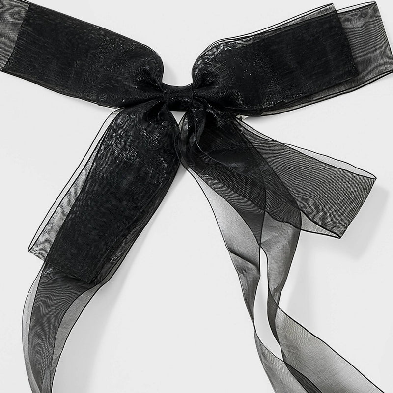 Organza Bow Hair Barrette - A New Day Black