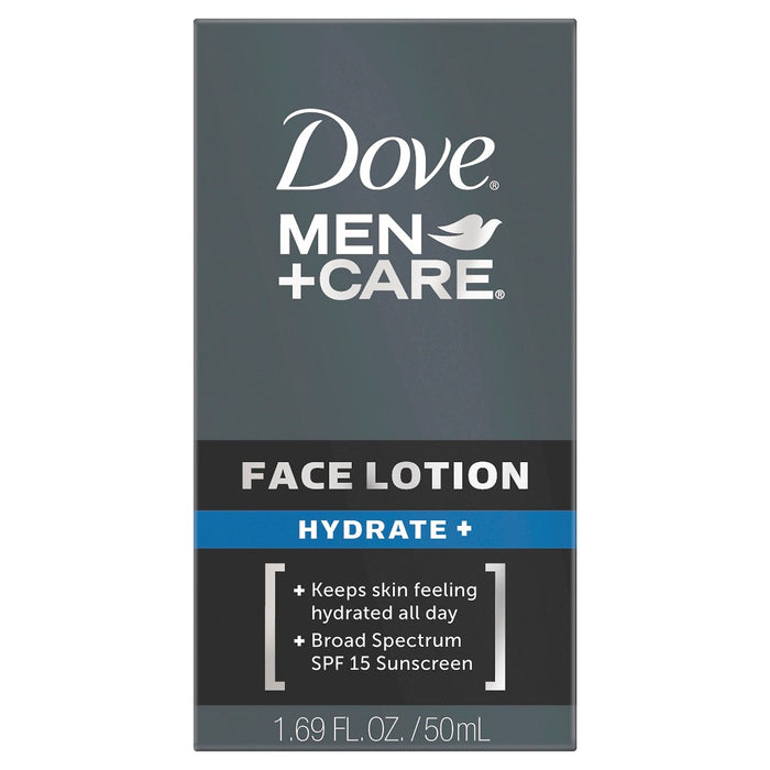 Dove Men+Care Hydrate + SPF 15 Sunscreen Face Lotion - 1.69oz - Trial Size